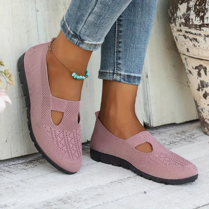 Mocassins tricotés respirants | Confort au quotidien | Design ajouré