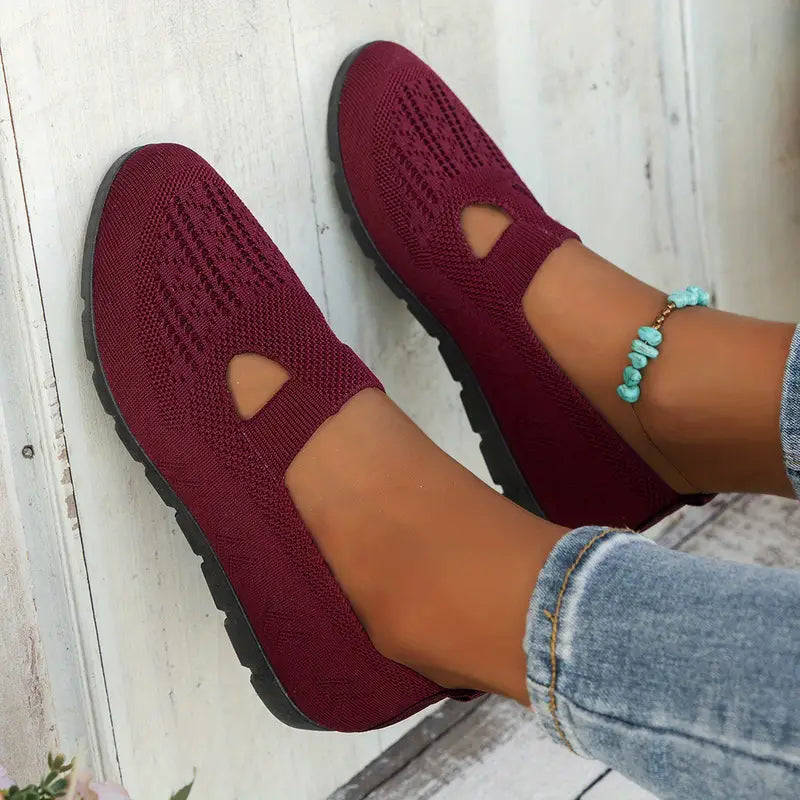 Mocassins tricotés respirants | Confort au quotidien | Design ajouré