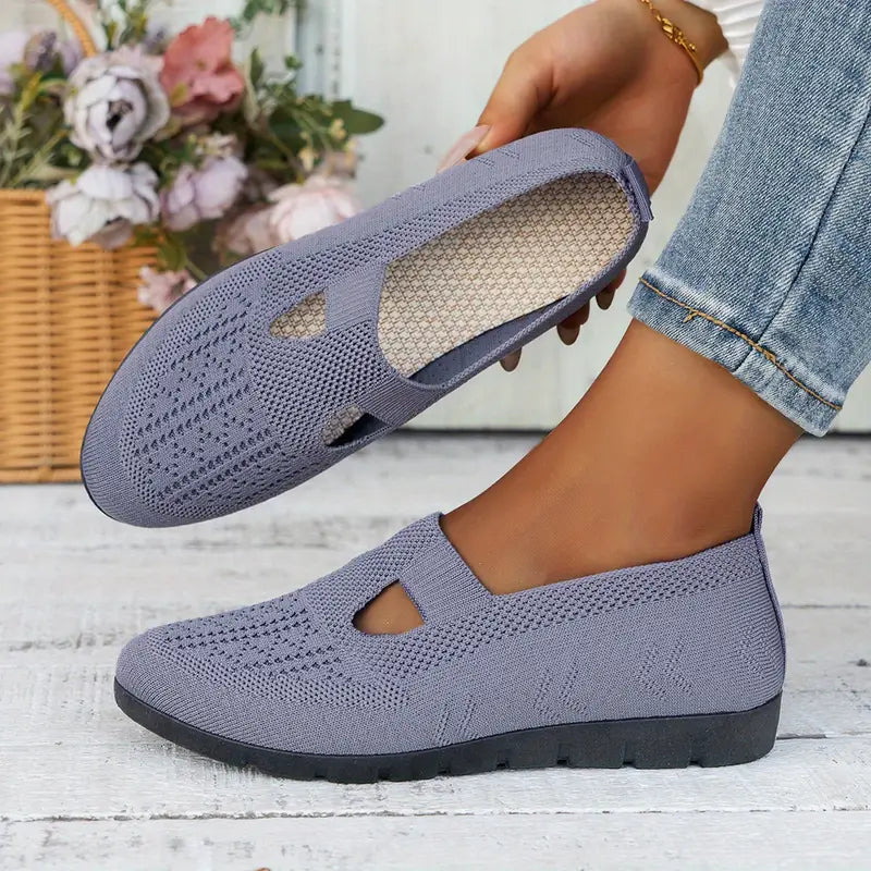 Mocassins tricotés respirants | Confort au quotidien | Design ajouré