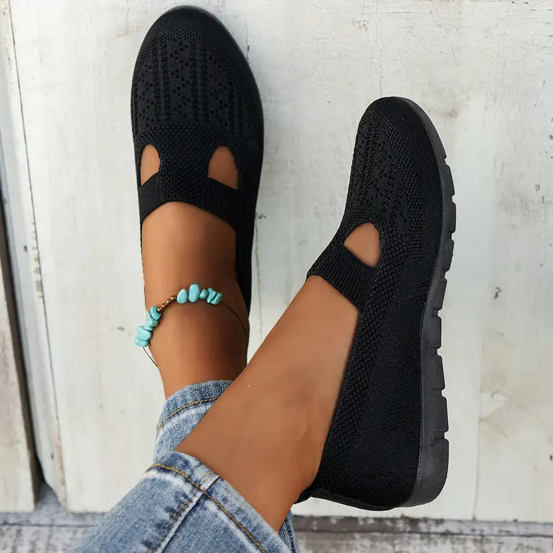 Mocassins tricotés respirants | Confort au quotidien | Design ajouré