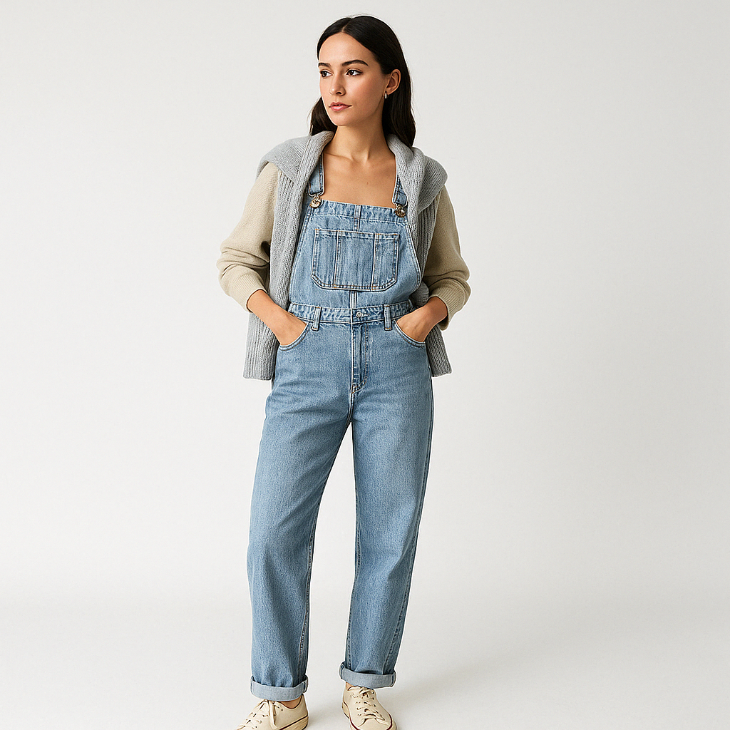 Salopette Décontractée en Jean | Confort & Style | Look Urbain