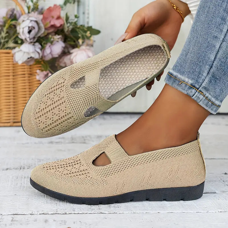 Mocassins tricotés respirants | Confort au quotidien | Design ajouré