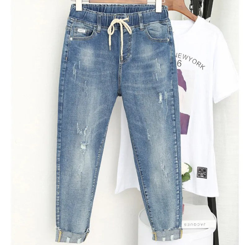 Jean taille élastique fuselé