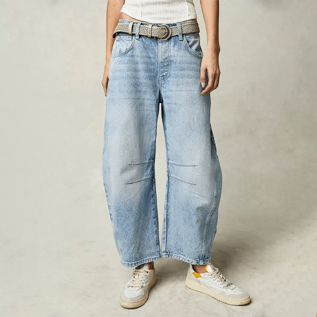 Lavinque Jeans Bleu Clair / XS Jean large taille haute | Jean | Confort et style tendance
