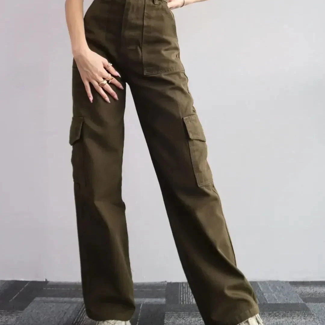 Lavinque Pants Armée Groen / S Pantalon Cargo Taille Haute | Confort | Tendance et Polyvalent