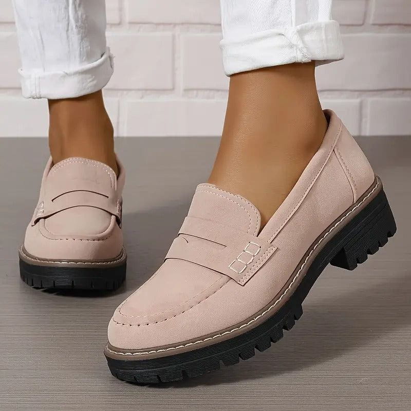 Lavinque Shoes Rose / 35 Mocassins Femme | Élégance & Confort | Semelle Épaisse Antidérapante