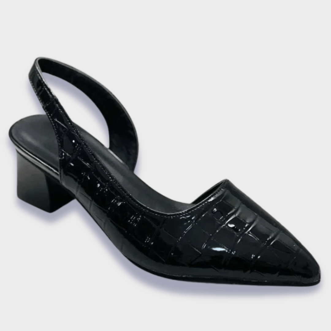 Slingbacks effet croco  | Élégantes & confortables