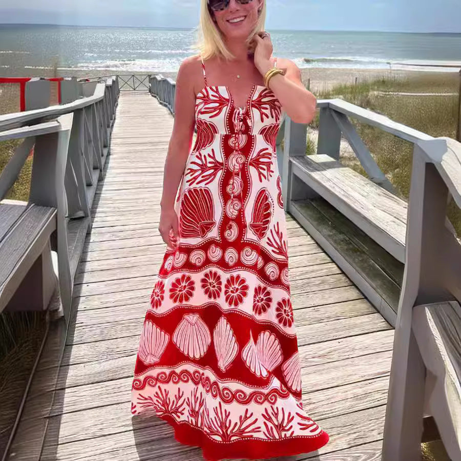 Robe longue bohème fluide