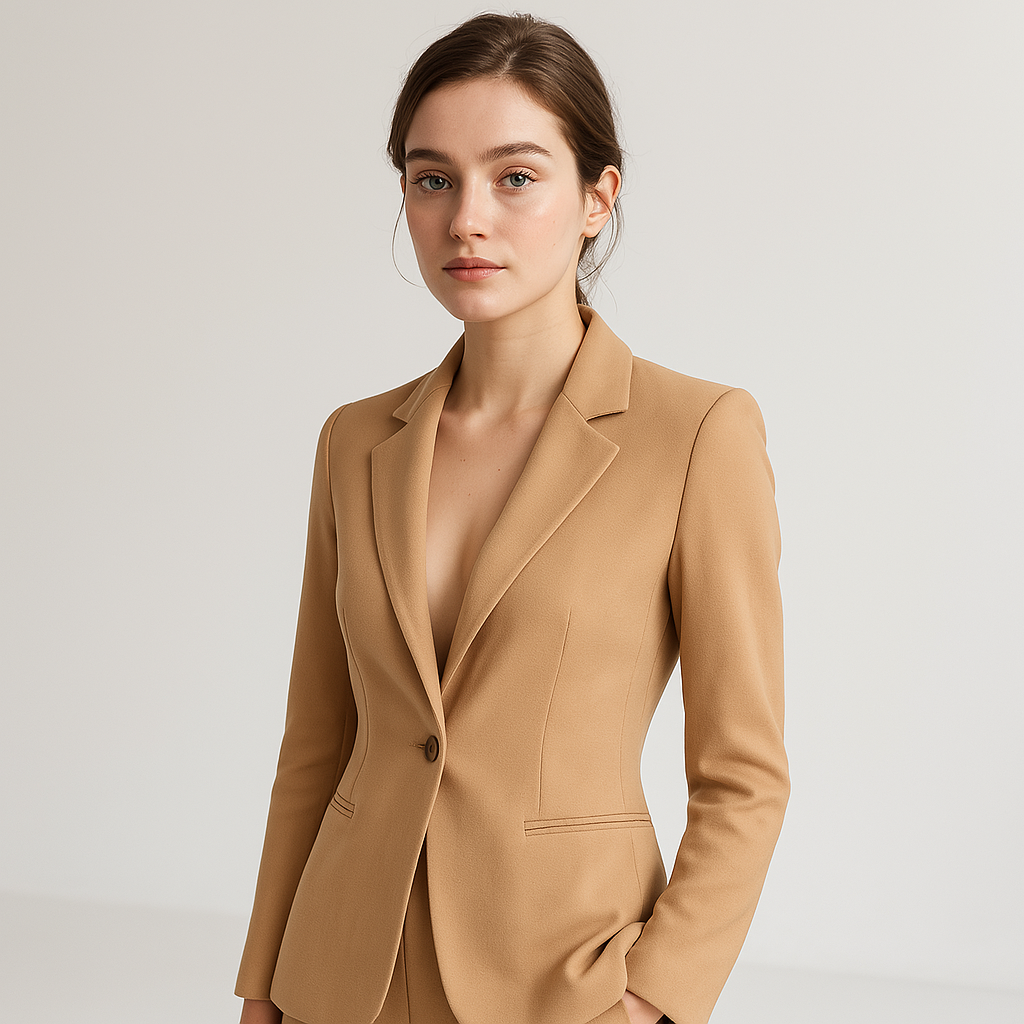 Blazer Classique Cintré | Bouton Unique | Élégance Minimaliste