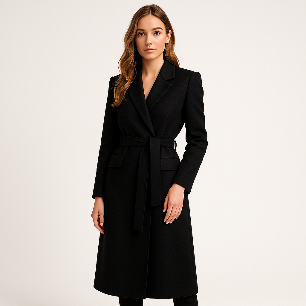 Manteau Long Ceinturé | Coupe Élégante | Style Urbain