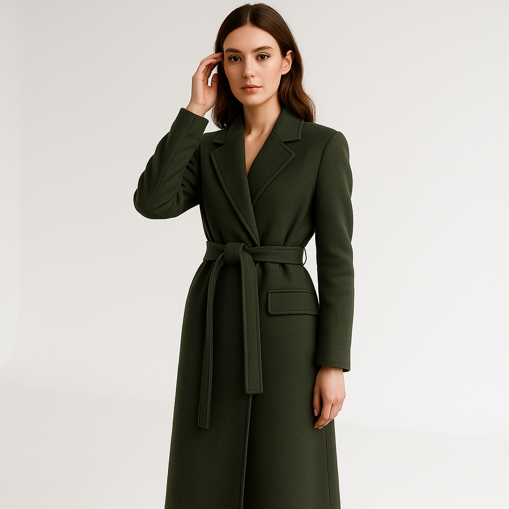 Manteau Long Ceinturé | Coupe Élégante | Style Urbain