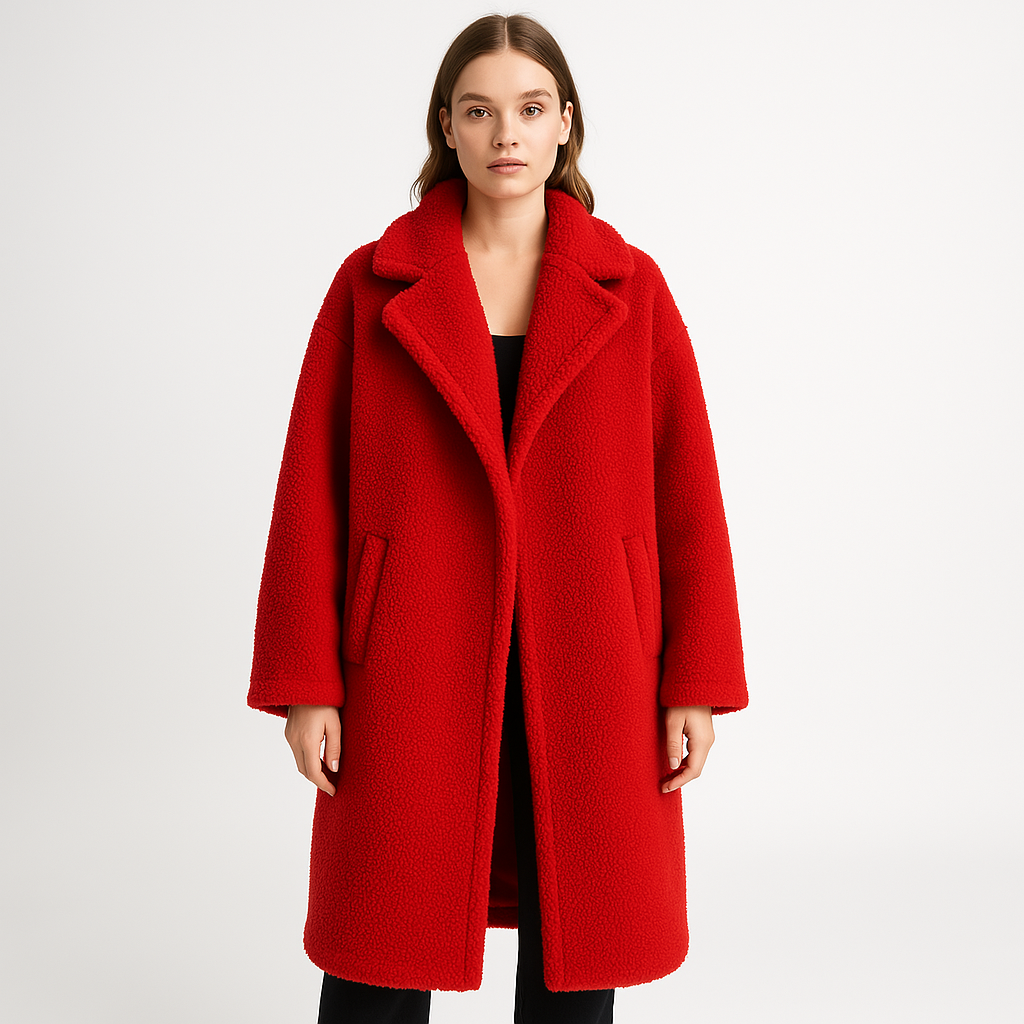 Manteau effet nounours | Long | Chaud et Tendance