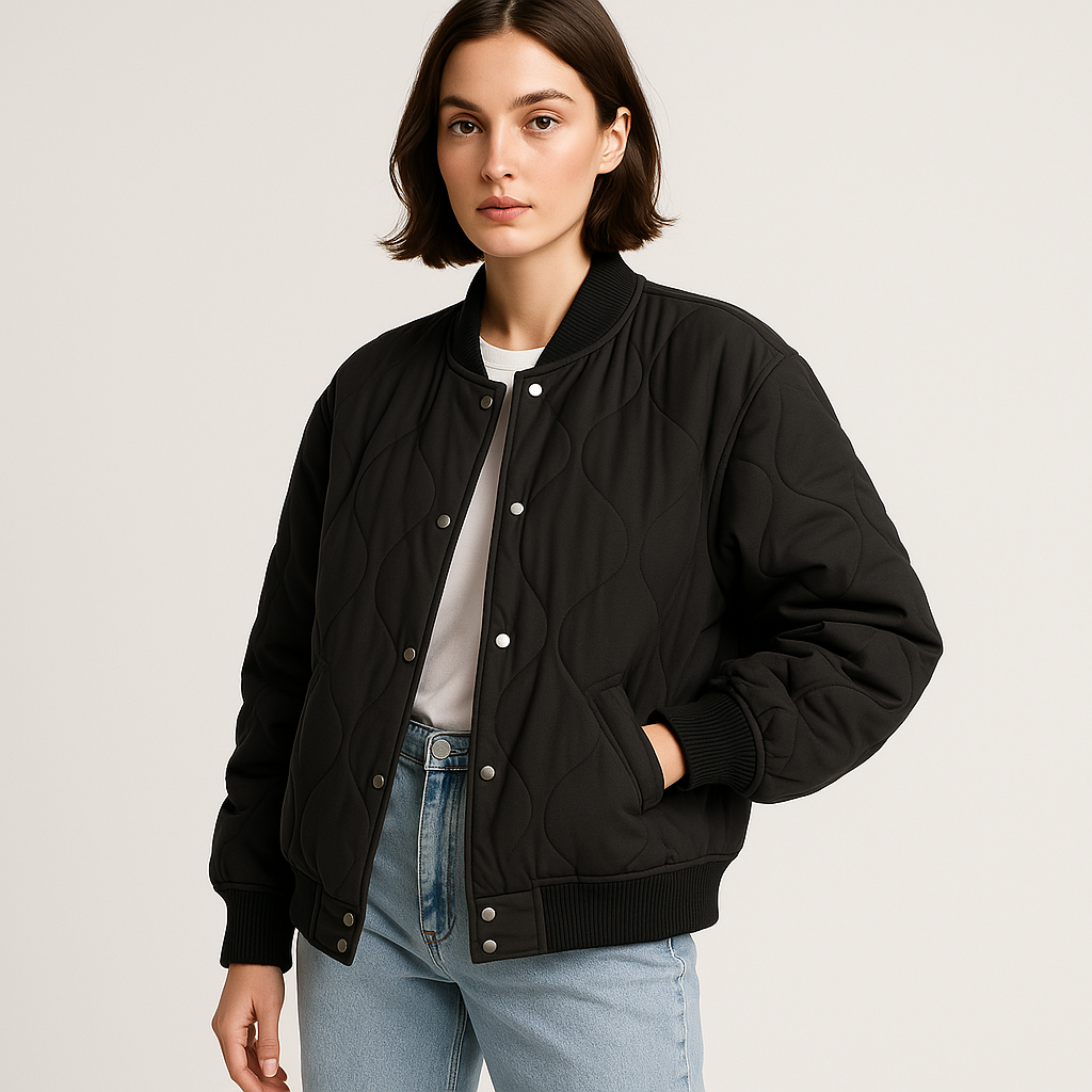 Blouson Matelassé Oversize | Urbain & Décontracté | Confort Moderne