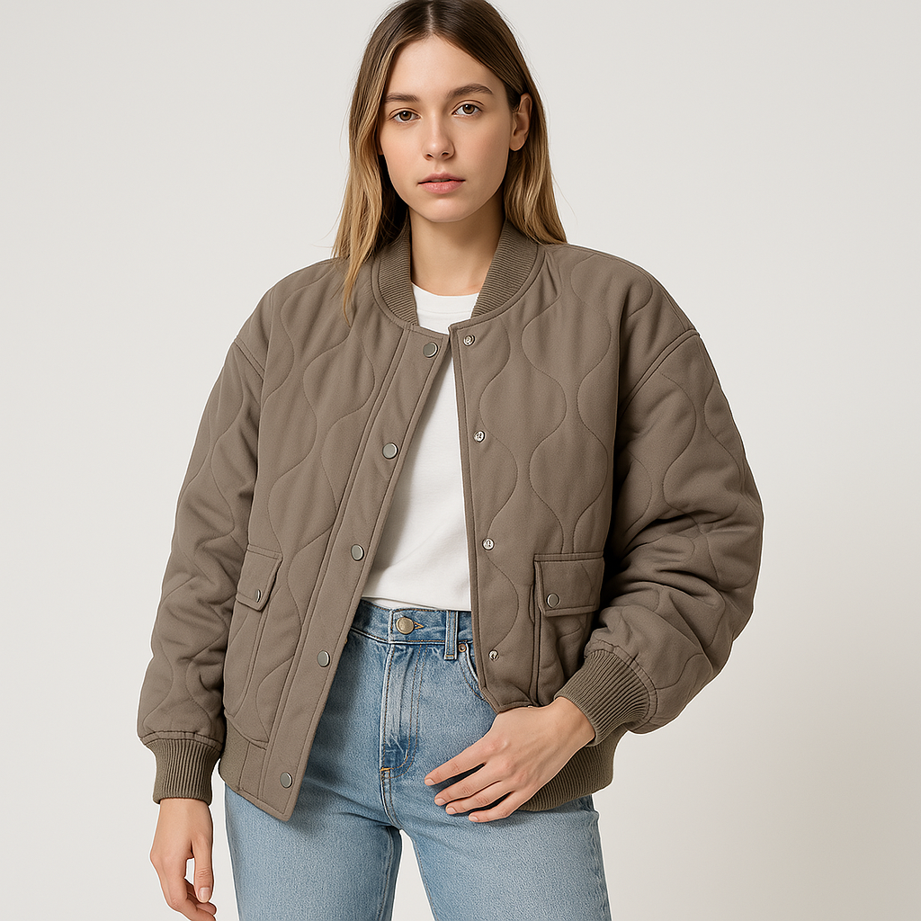 Blouson Matelassé Oversize | Urbain & Décontracté | Confort Moderne
