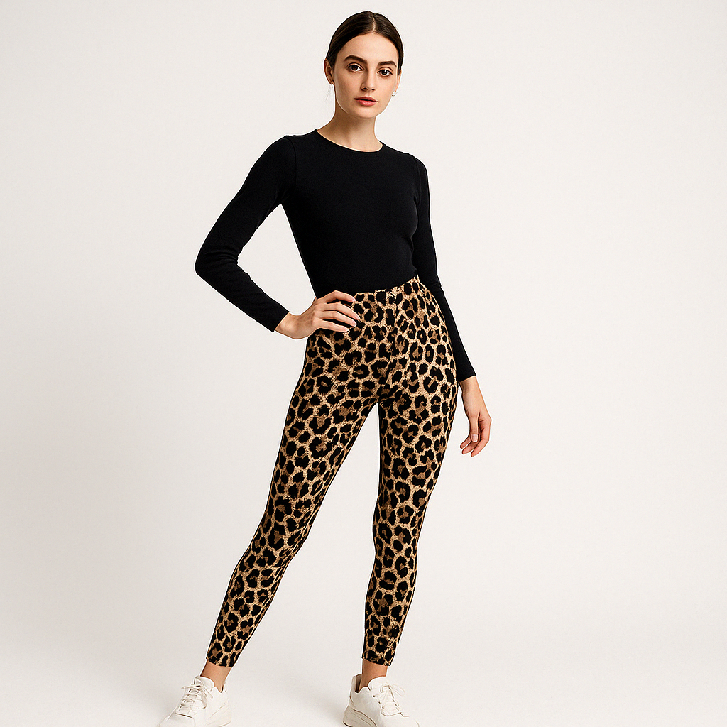Leggings Zoe Imprimé Léopard | Chic & Confortable | Idéal pour Quotidien