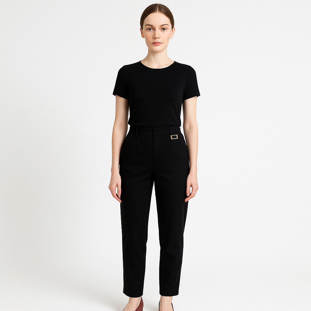 Pantalon Droit Femme | Élégance Décontractée | Taille Confortable