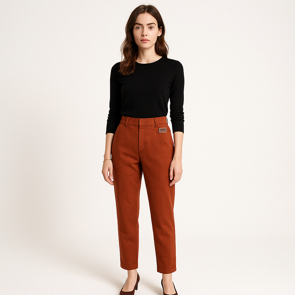 Pantalon Droit Femme | Élégance Décontractée | Taille Confortable