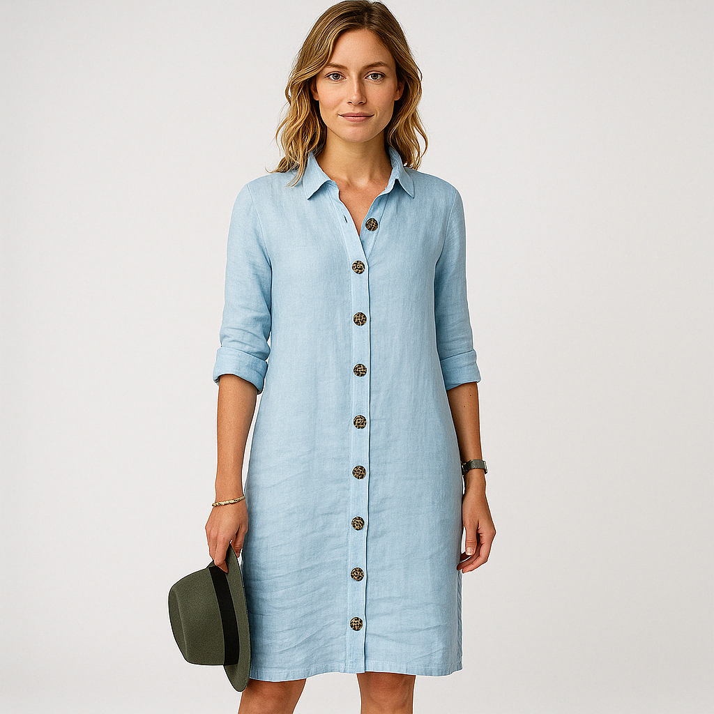 Robe Chemise Lin | Robe d'Été Femme | Légère et Naturelle