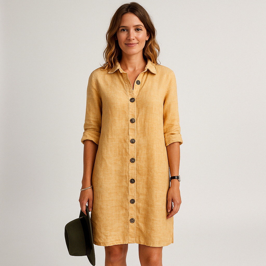 Robe Chemise Lin | Robe d'Été Femme | Légère et Naturelle