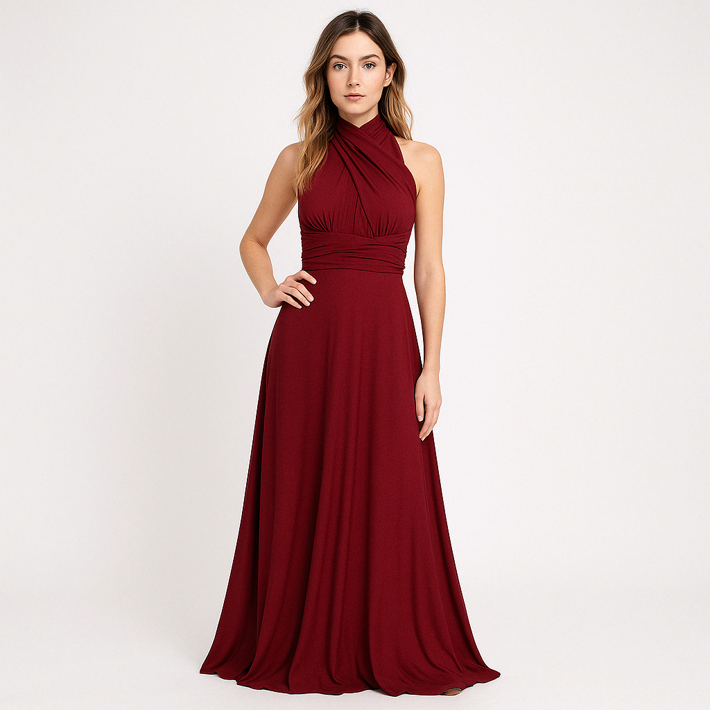 Robe Longue Polyvalente | Convertible | Élégante et Fluide