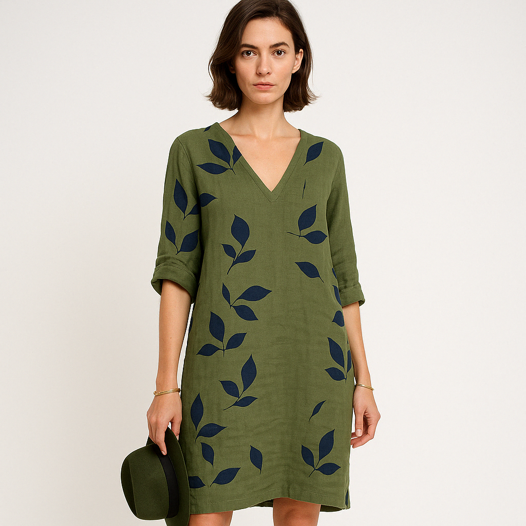 Robe en Lin Feuillage | Bohème | Légère et Naturelle