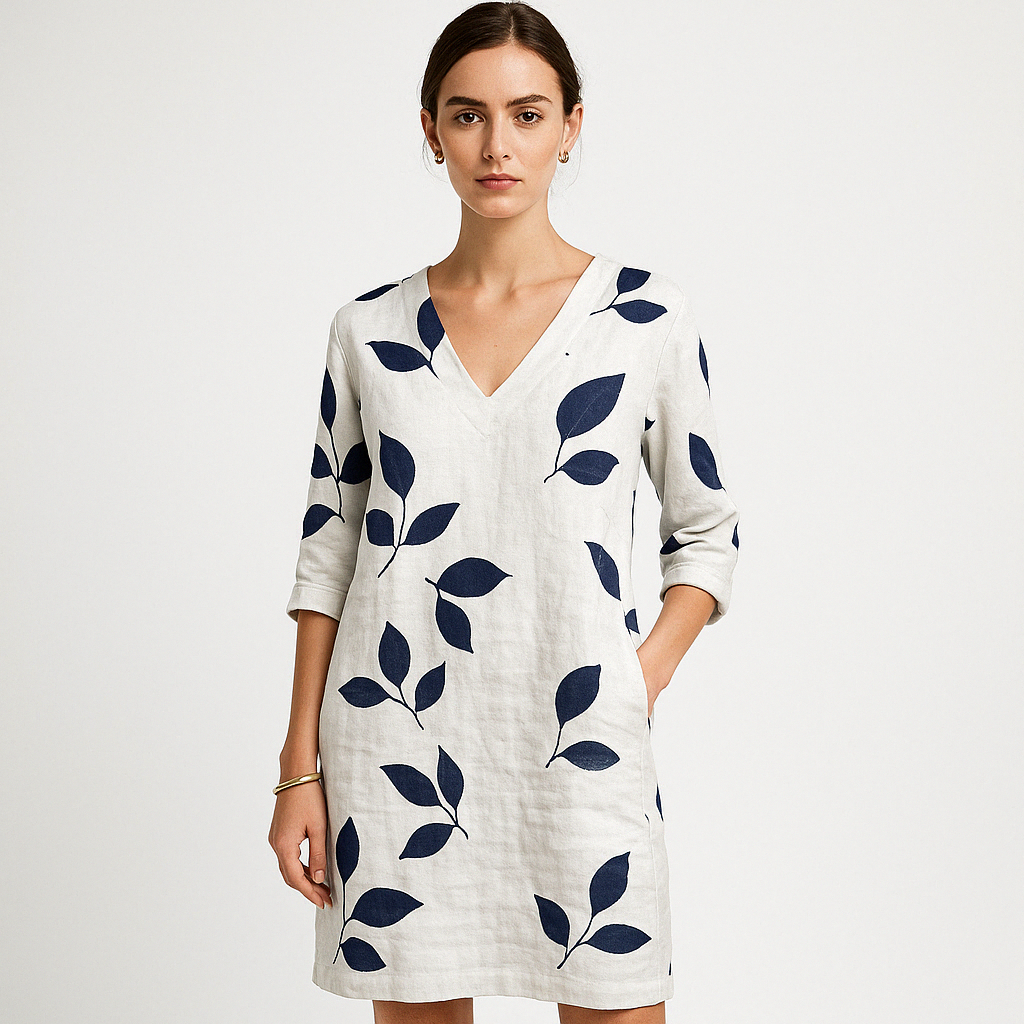 Robe en Lin Feuillage | Bohème | Légère et Naturelle