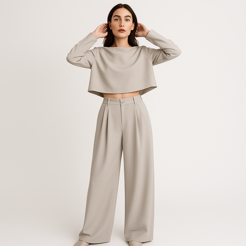 Ensemble Tailleur Femme | Deux Pièces Élégant | Minimaliste et Moderne