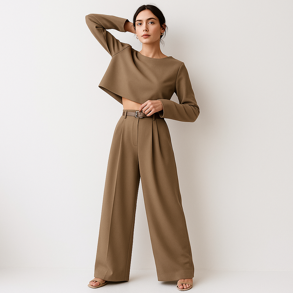 Ensemble Tailleur Femme | Deux Pièces Élégant | Minimaliste et Moderne