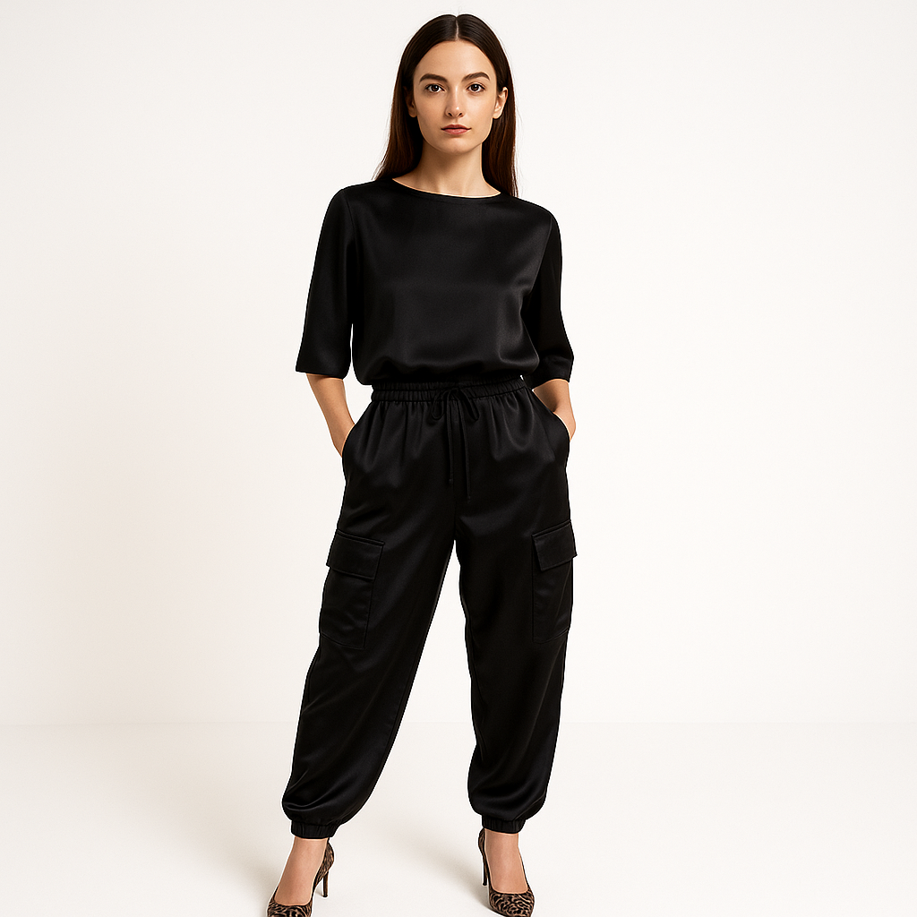Ensemble Satin Femme | Deux Pièces | Fluide & Élégant
