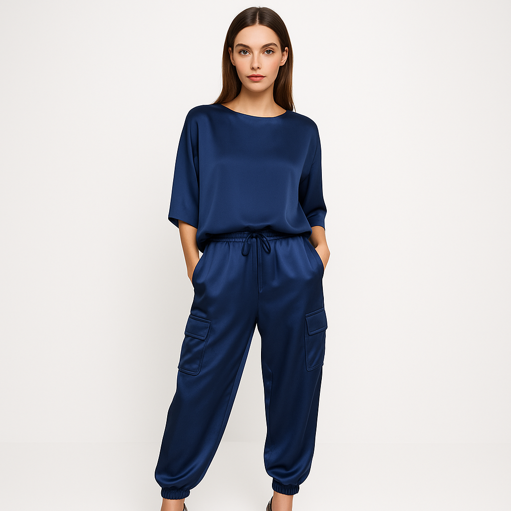 Ensemble Satin Femme | Deux Pièces | Fluide & Élégant