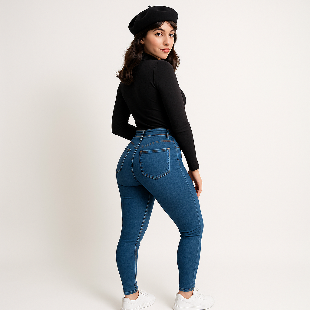 Jean Skinny Femme | Bleu Denim | Galbant et Confortable