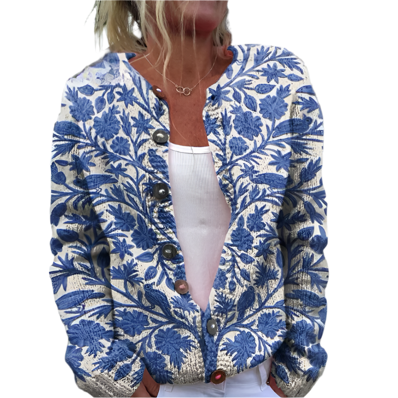 Floral Buttoned Cardigan | Cozy Elegance | Versatile Style