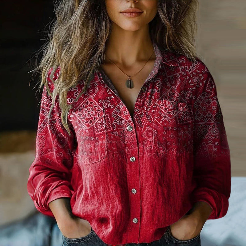 Chemise imprimée bandana | Coton léger et stylé