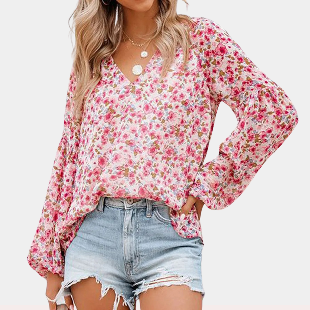 Blouse Fleurie Légère | Motif Estival | Coupe Décontractée