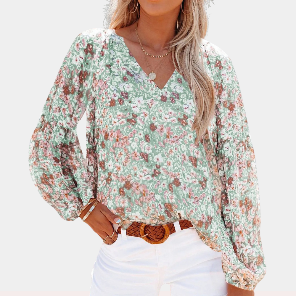 Blouse Fleurie Légère | Motif Estival | Coupe Décontractée