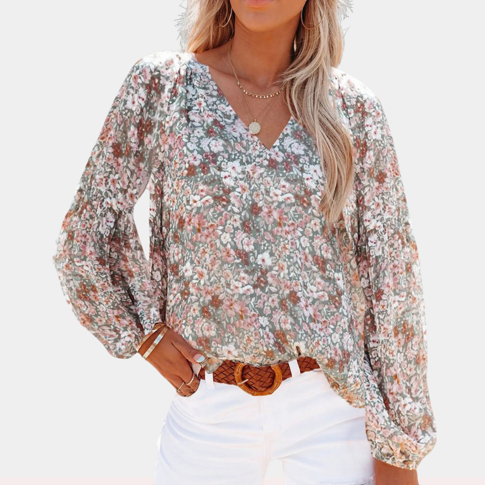 Blouse Fleurie Légère | Motif Estival | Coupe Décontractée