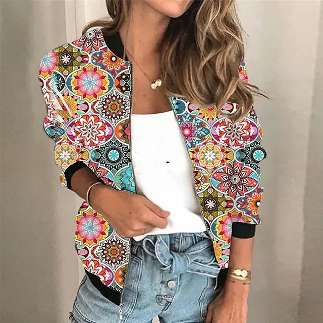 Bomber imprimé floral léger