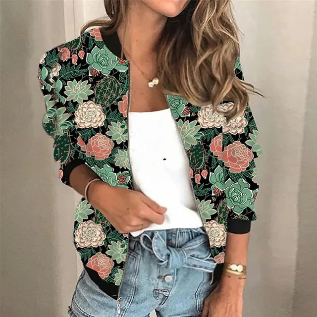 Bomber imprimé floral léger