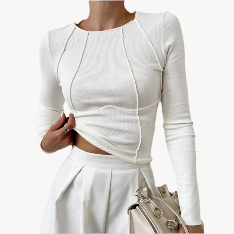 Long Sleeve Top | Fitted Elegance | Essential Wardrobe Staple