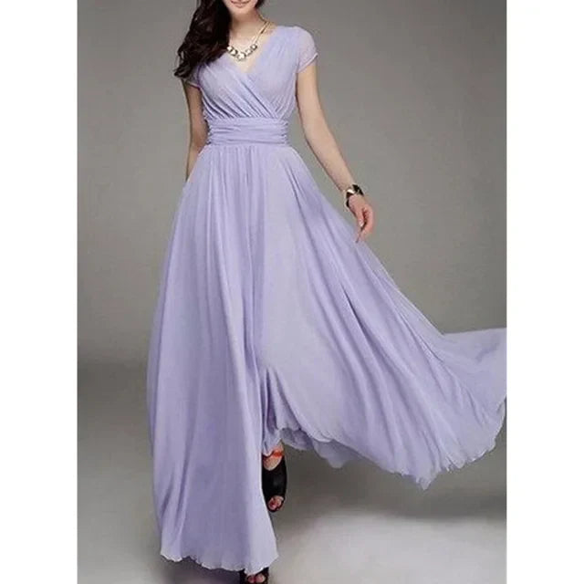 Robe Longue Élégante Cintrée