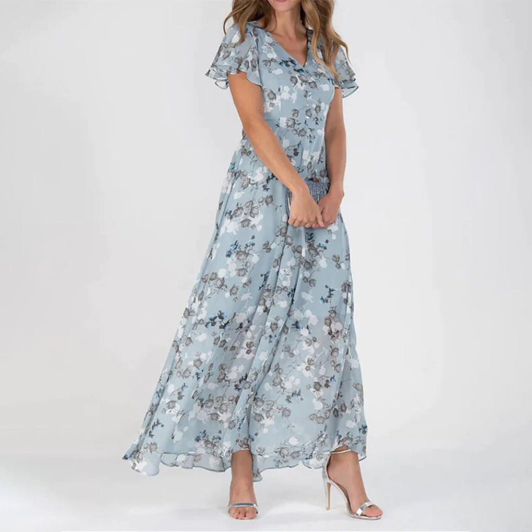 Robe longue fleurie | Esprit romantique | Légèreté & élégance