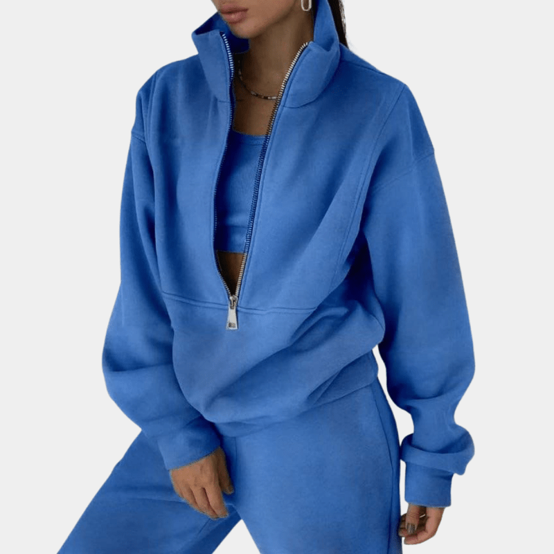 Ensemble sportswear zippé | Confort moderne | Look casual tendance