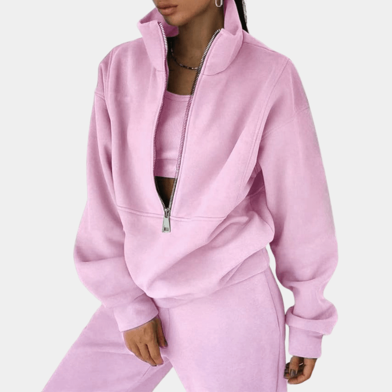 Ensemble sportswear zippé | Confort moderne | Look casual tendance