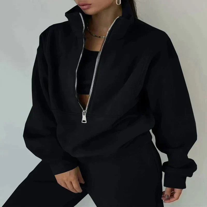 Ensemble sportswear zippé | Confort moderne | Look casual tendance