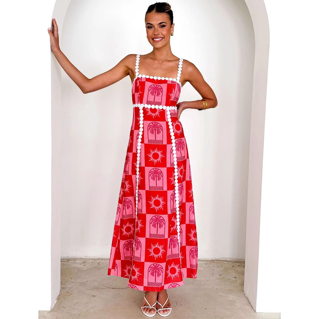 Robe Longue Imprimé Pop