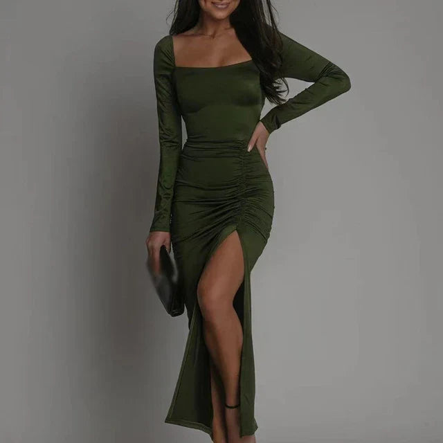Robe Longue Fendue Élégante