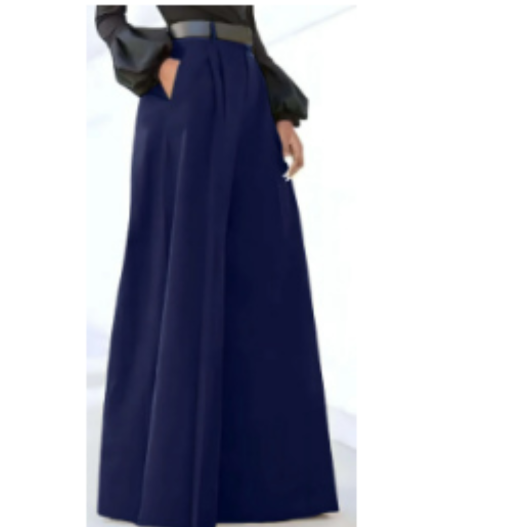Pantalon palazzo taille haute | Silhouette élancée | Élégance structurée