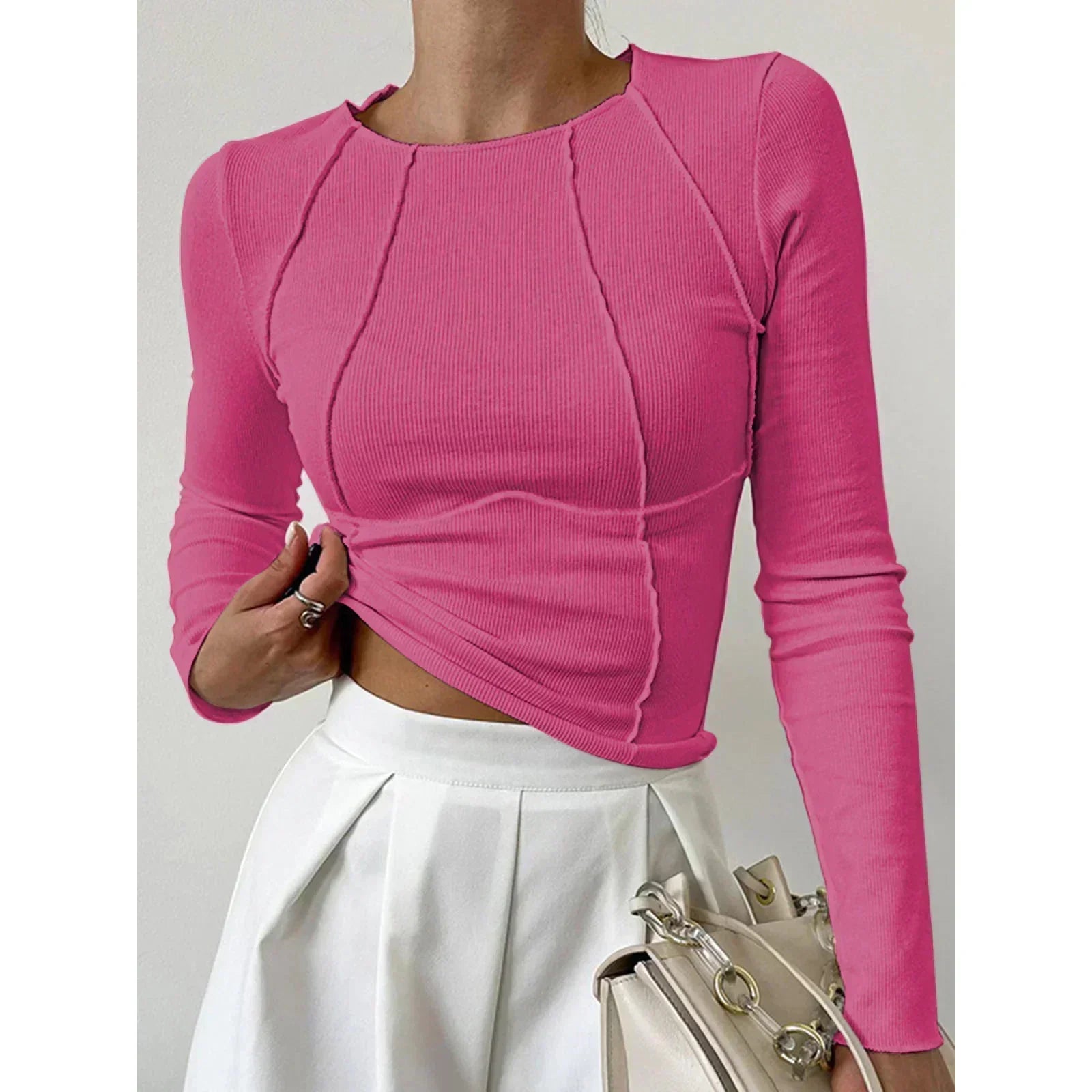 Long Sleeve Top | Fitted Elegance | Essential Wardrobe Staple