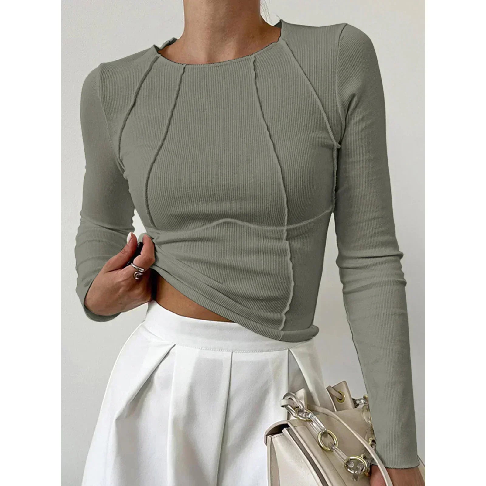 Long Sleeve Top | Fitted Elegance | Essential Wardrobe Staple