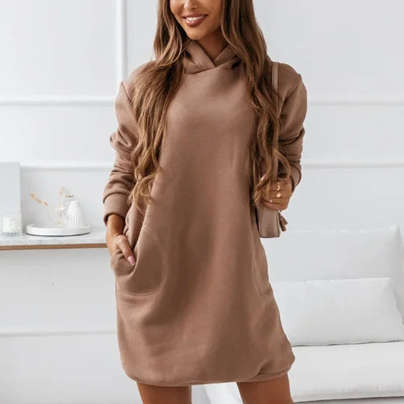 Robe sweat à capuche | Confort décontracté | Look urbain